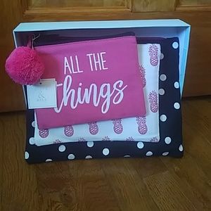 Olive and Hill trio pouch purse set